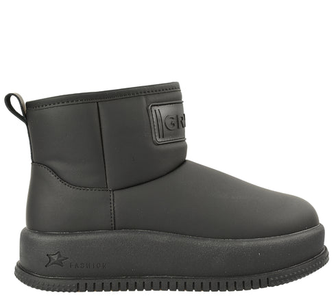 Ghete sport, dama, GRYXX, 936-8c negru, piele ecologica